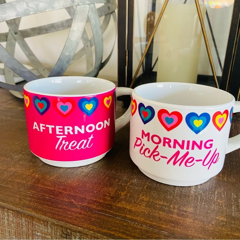 Set of 2 Dylan Candy Bar Mug Set Coffee Hot Chocolate Matcha Tea
